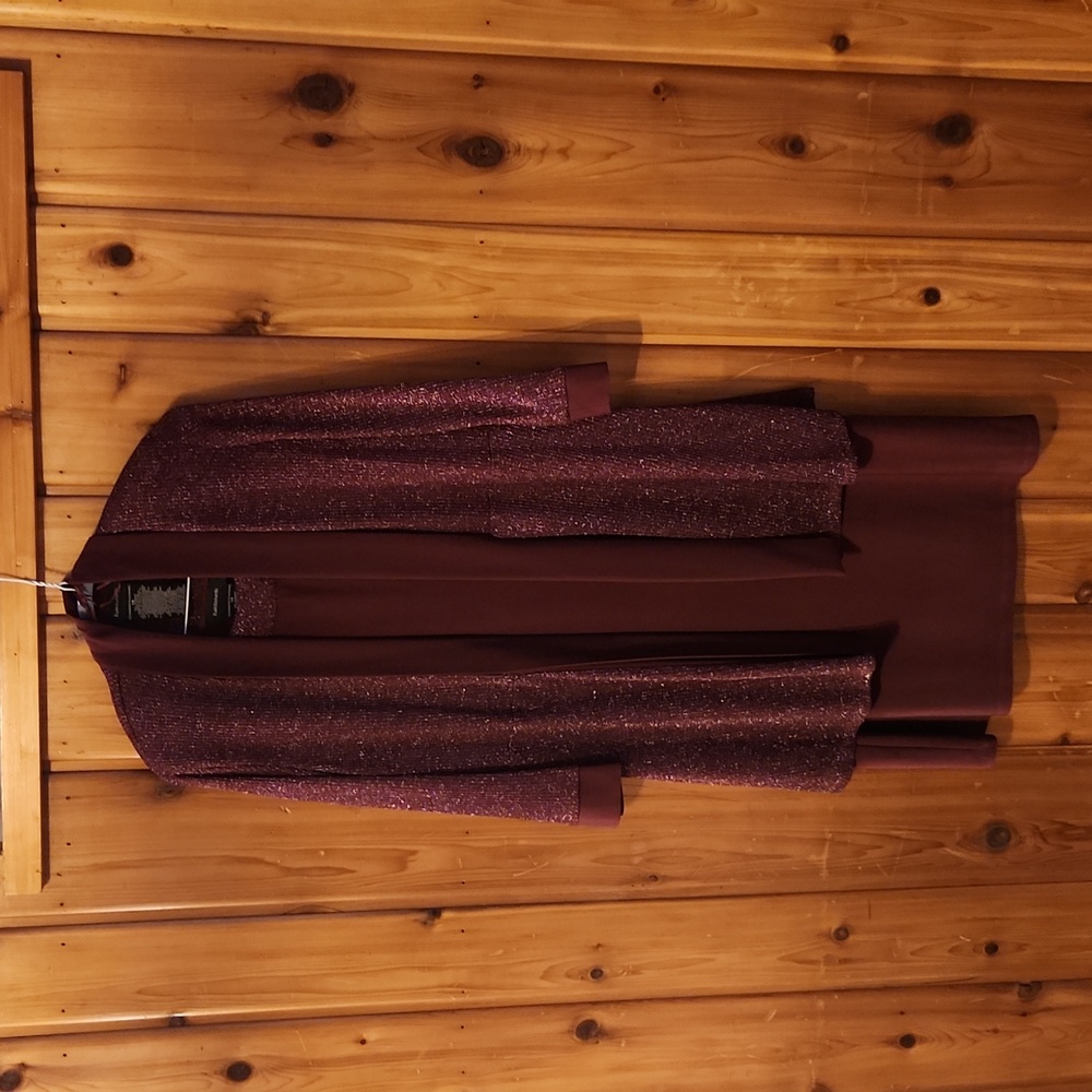 R & M Richards women's burgundy dress- Mother of the Bride/Groom dress